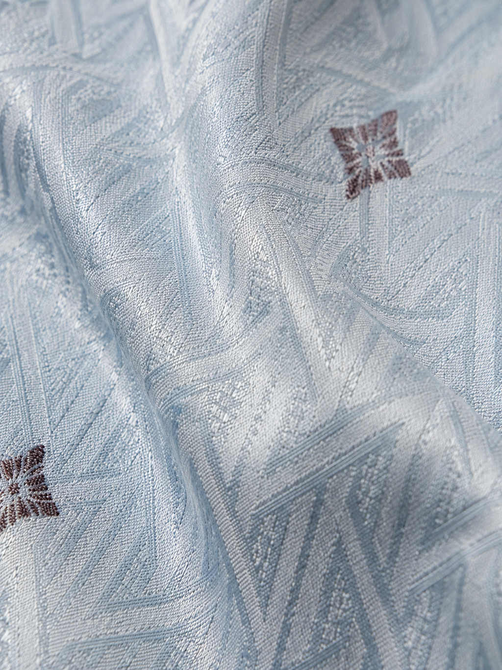 Ice blue jacquard panjabi