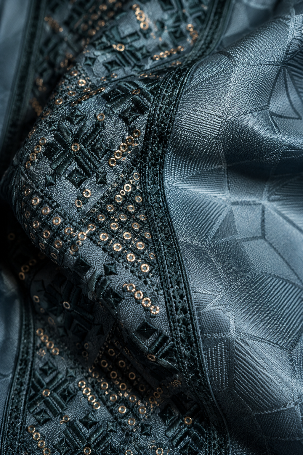 Smoky teal panjabi