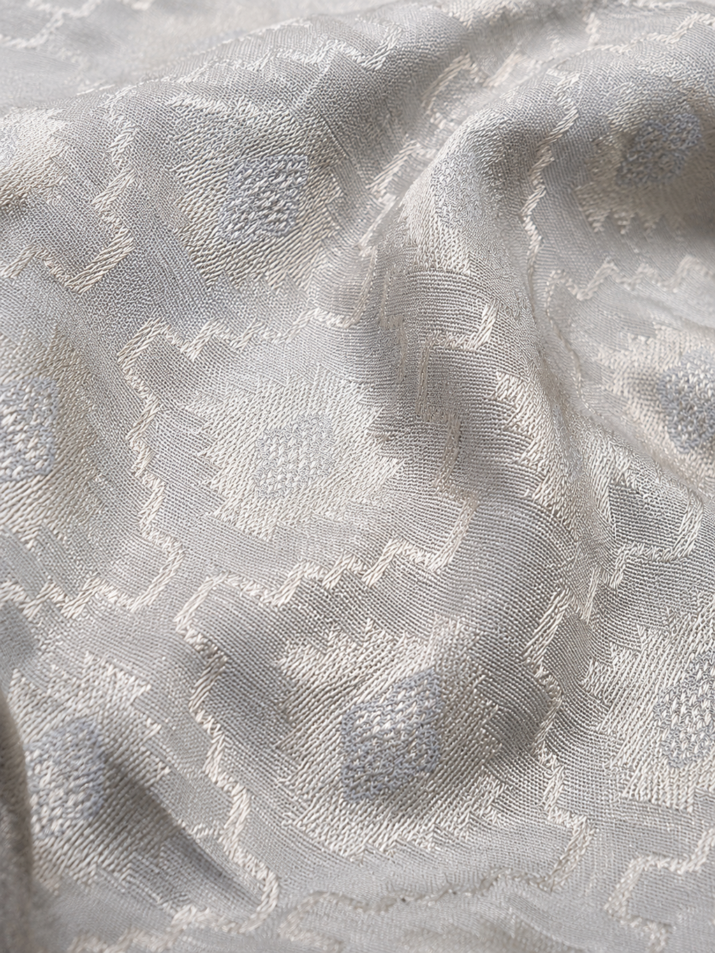 Pearl white jacquard panjabi