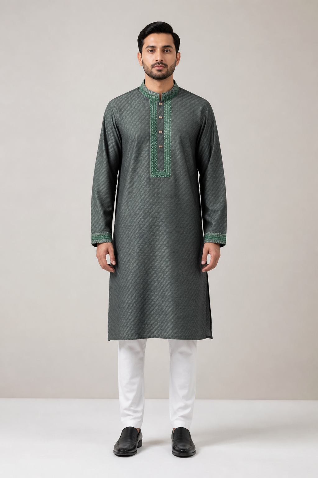 Deep Green Panjabi / Kurta