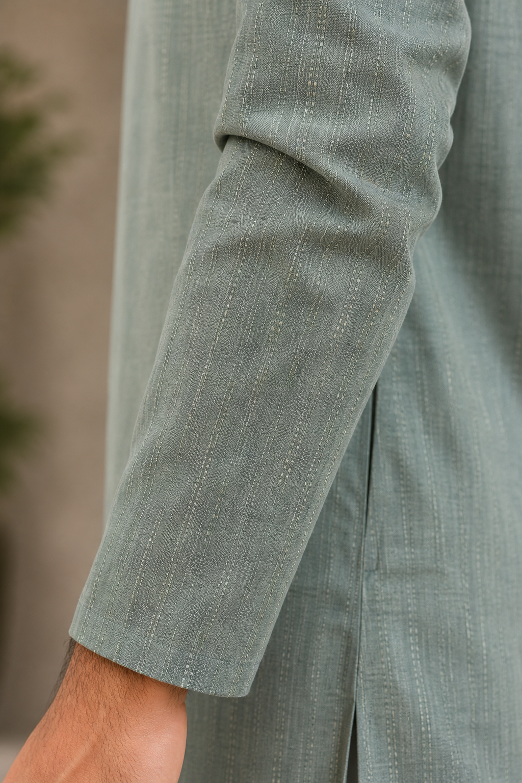 Sage Green Embroidered Men’s Kurta OT402