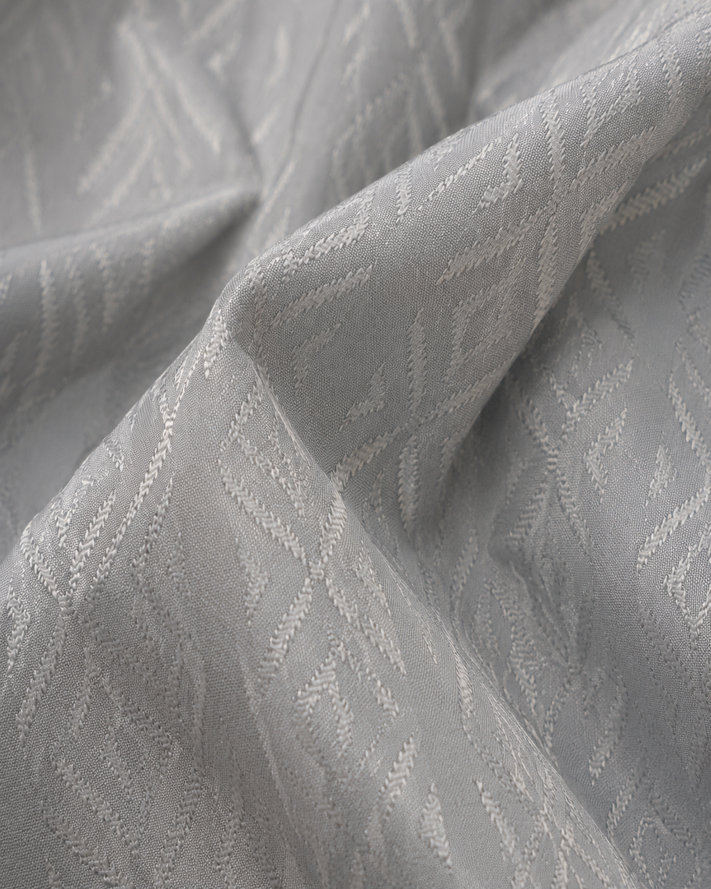 Silver Grey Jacquard Kurta