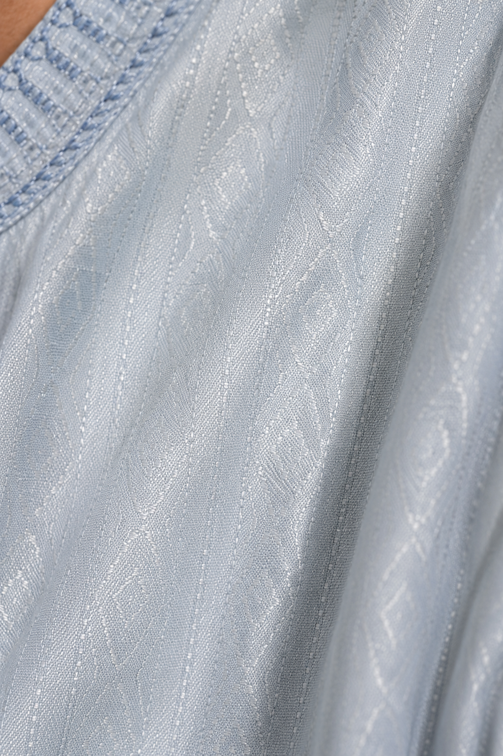 Light Blue Jacquard Men’s Panjabi