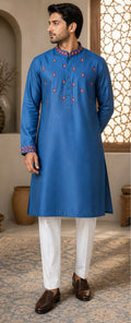 Men's Royal Blue Panjabi/Kurta