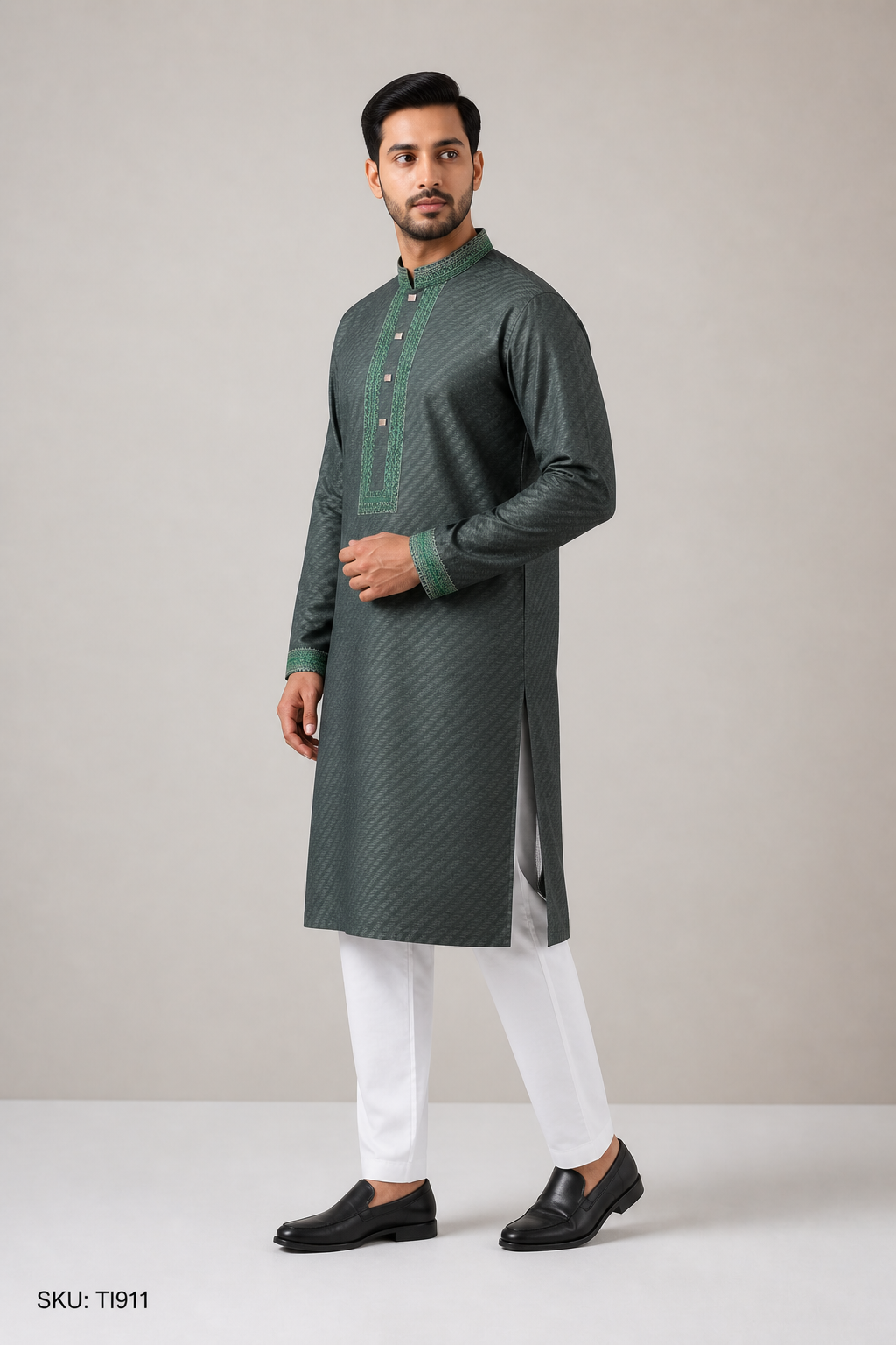 Deep Green Panjabi / Kurta