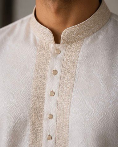 Men’s Off-White Classic Panjabi / Kurta