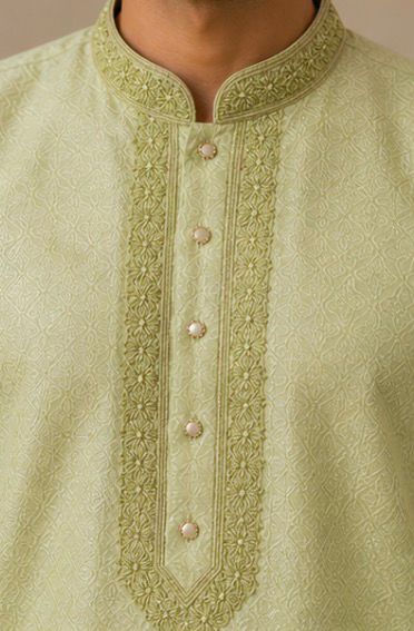 Men’s Light Pistachio Green  Panjabi / Kurta
