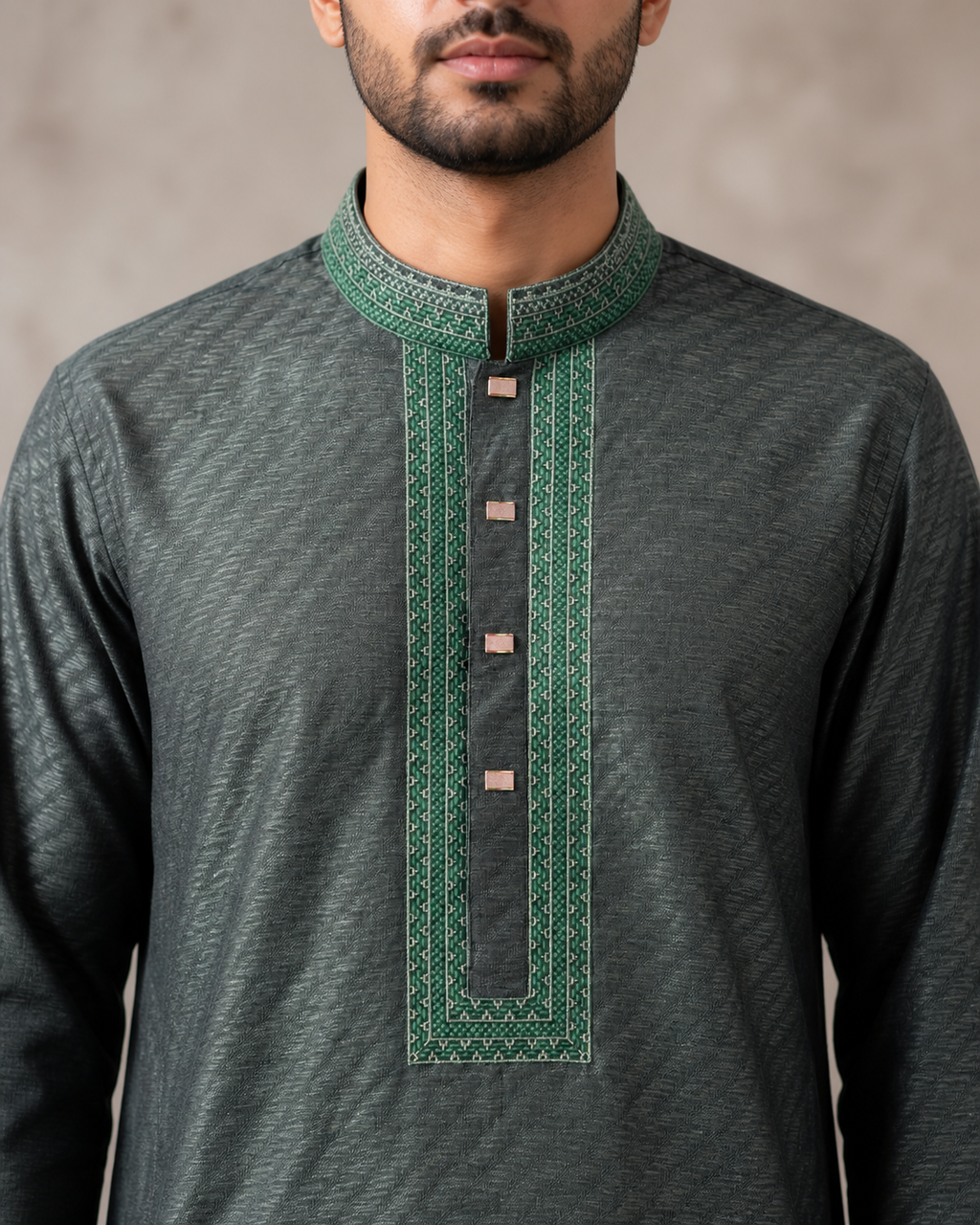 Deep Green Panjabi / Kurta