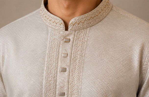 Men’s Cream Beige  Panjabi / Kurta